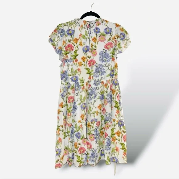 New Yumi Kim Peyton Ruffle Mini Dress Floral Cottagecore Women's Size Small - Picture 3 of 14